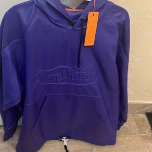 Von Dutch leather sweatshirt